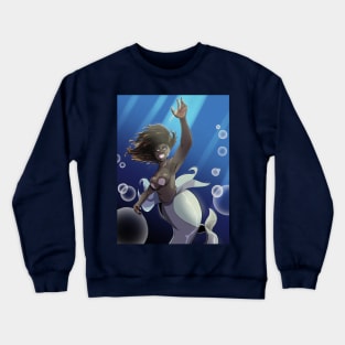 Gray Mermaid Crewneck Sweatshirt